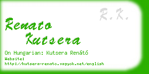 renato kutsera business card